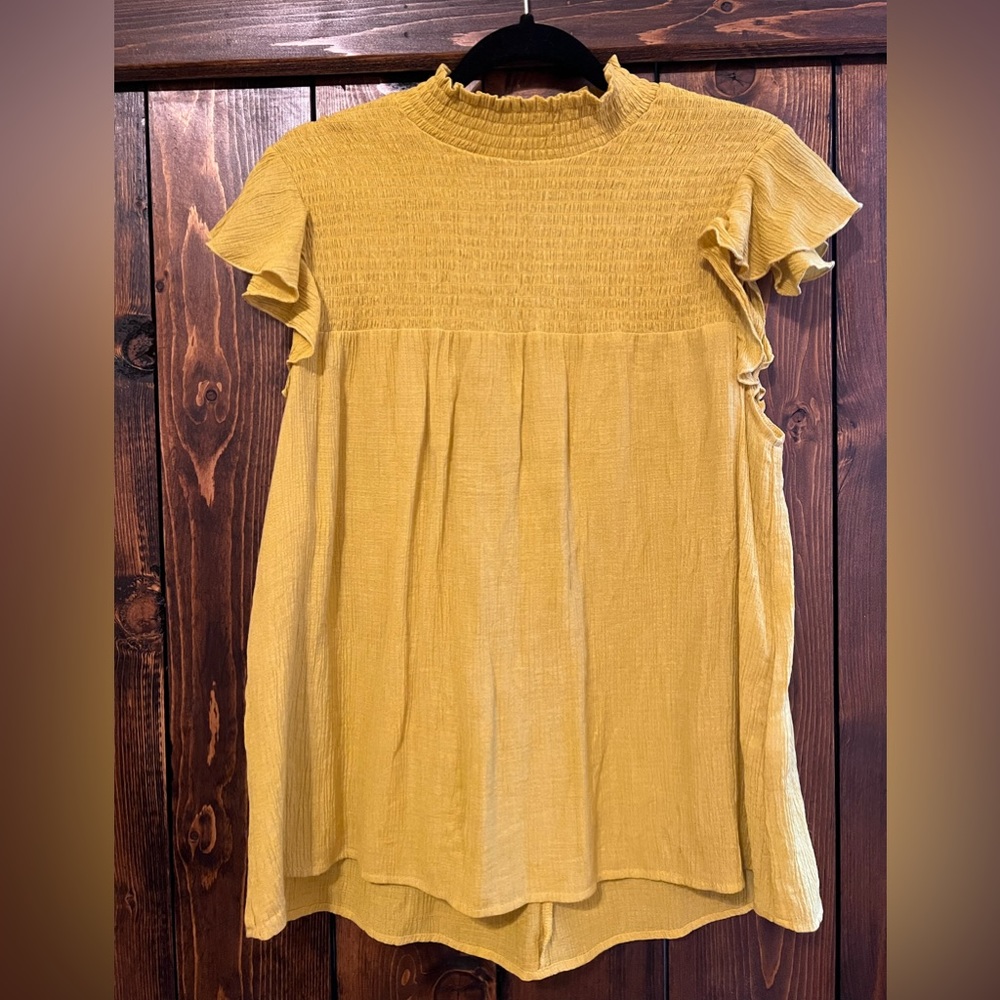 THML Mustard Blouse